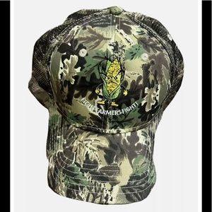 Fight Farmers Fight Camo Corn Otto Hat Cap Strap Back Mens Mesh Adjustable